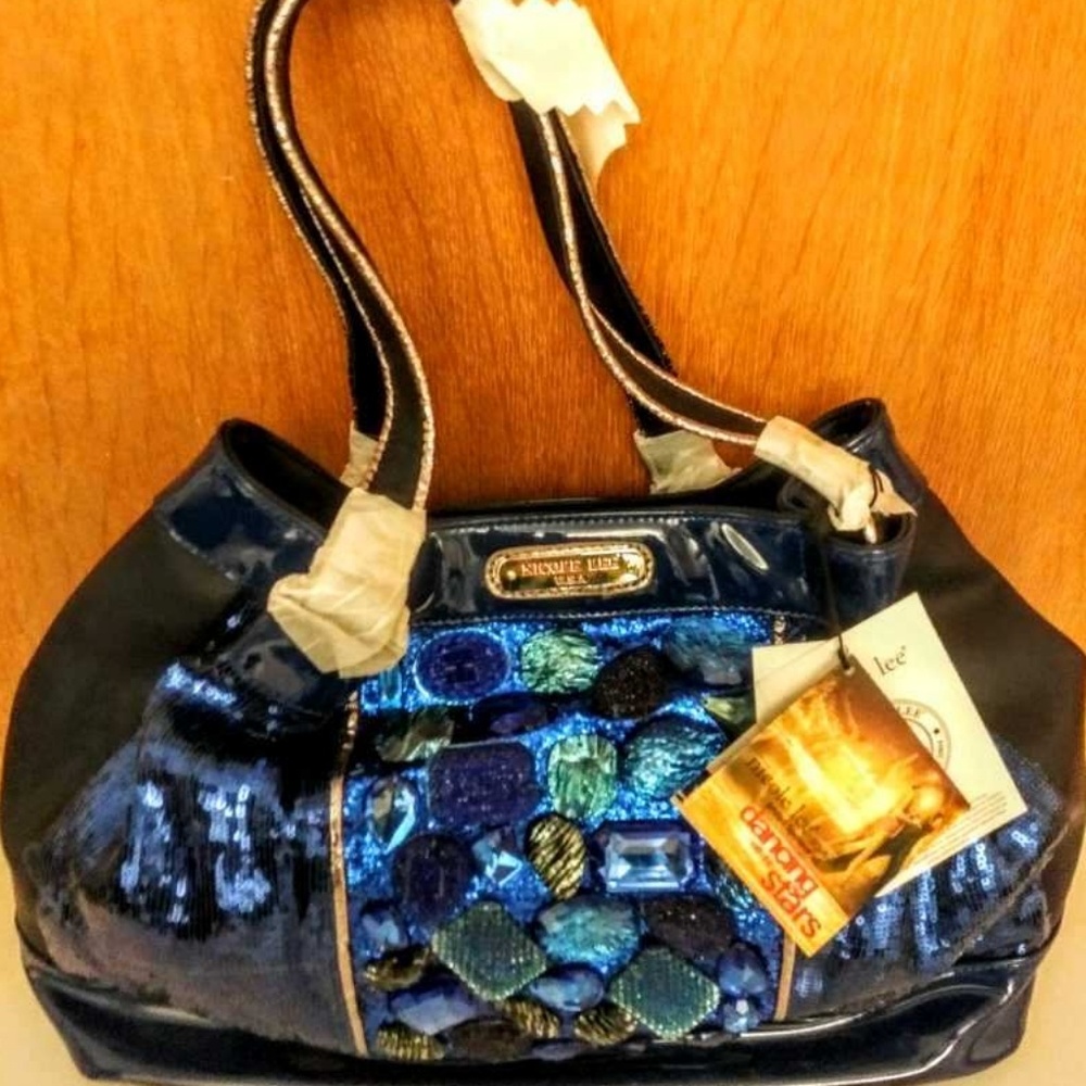Nicole Lee Authentic Royal Blue Leather Bag